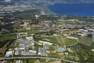 Photographie aérienne des zones d'activités