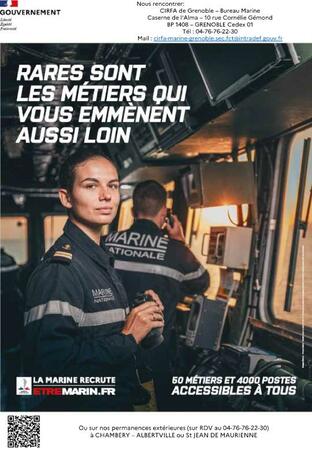 Affiche - La Marine recrute - CIRFA73 2021