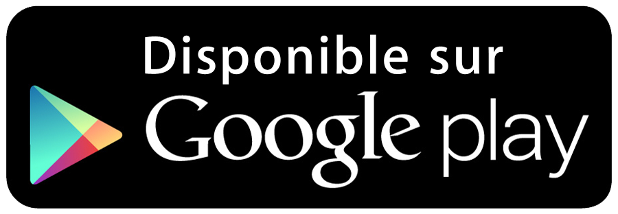 Logo &quot;Disponible sur Google play&quot;