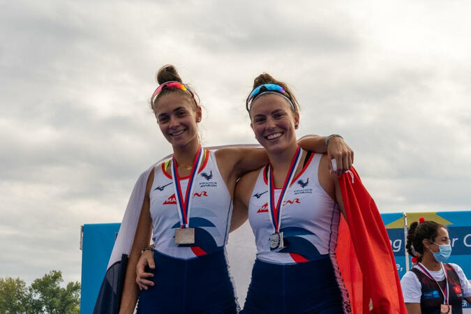 Émilie Mouchet et Fleur Vaucoret vice-championnes d'Europe d'aviron !